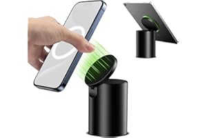 elitehood Wytrzymały aluminiowy stojak na telefon, magnetyczny stojak na telefon komórkowy na biurko, do stojaka Magsafe iPhone, kompatybilny z iPhone 15 14 13, etui MagSafe, Kindle, iPady i tablet