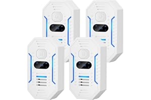 LOPHE Ultrasonic Pest Repeller, 4Pcs Ultrasonic Pest Control Repeller Electronic Insect Repellents With switch Mouse Repellers Plug In Mosquito Repellent Pest Repellers Indoors for Home Pest Control