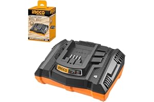 Cargador rápido 20 V 4 Ah carga baterías para herramientas Ingco batería
