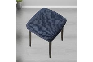 ZZDZW Taburete Cuadrado Funda para Silla Universal para el hogar Mesa de Comedor elástica para Oficina Funda para Taburete de Madera Maciza Moderno Minimalista Multicolor ( Color : Royal blue , Size : 1 pie