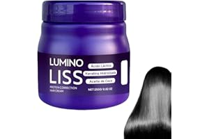 XINXINYU Lumino Liss Alisado, Hair Straightening Cream for All Hair Types, Profesional Keratin Hair Straightening Treatment for All Hair Types, Long-Lasting Smoothness, Instant Restores Natural Silkiness (1)