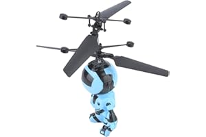 Bagima Lindo Robot de Inducción Manual con Carga USB, Robot de Inducción Volador, Avión de Suspensión, Juguete para Niños, Robot de Inducción Volador con Detección