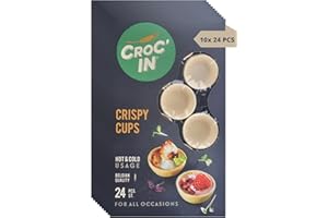 ‎CROC'IN CROC‘IN - Süße Premium-Teigschälchen zum Bestücken - Tarteboden Für süße Stückchen - Handwerklich hergestellt - Ideal Für Catering & Restaurants - 240 Stück