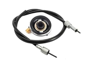 QIILU Speedometer Drive Gear, Speedometer Drive Gear for GY6 50cc 150cc Scooter Parts 12mm Instrument Speedometer Drive Gear with Cable