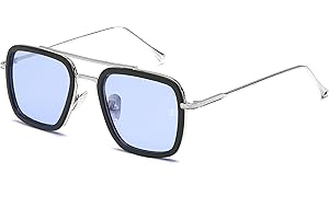 SHEEN KELLY Retro okulary przeciwsłoneczne kwadratowe okulary metalowe oprawki dla mężczyzn kobiet okulary
