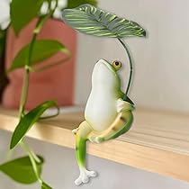 Kertaym Schwimmende Teichdeko Frosch - Harz Gartenfiguren Wasserfest