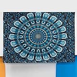 XHBHP Indien Bohème Mandala Tapisserie Tenture Murale Plage De Sable Jeter Tapis Couverture Camping Tente Voyage Yoga Matelas Mandala Tapisserie