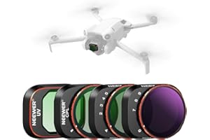 Neewer Set di filtri ND variabili compatibili con DJI Mini 4 Pro, confezione da 4 filtri ND2-ND32 (1-5 stop)/ND64-ND512 (6-9 stop) Limited VND/CPL/UV, vetro ottico HD multistrato/telaio in alluminio