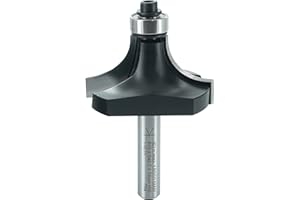 ENT EUROPEAN NORM TOOLS ENT 14301 Fresa ad arrotondamento, gambo (S) 8 mm, diametro (D) 43 mm, NL 15 mm, R 15 mm, SL 32 mm, con cuscinetto a sfere