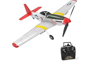 s-idee® 761-5 Volantex RC Mustang P51 RTF RC avión RC Gilder 6 ejes gyro estabilizador sistema RTF