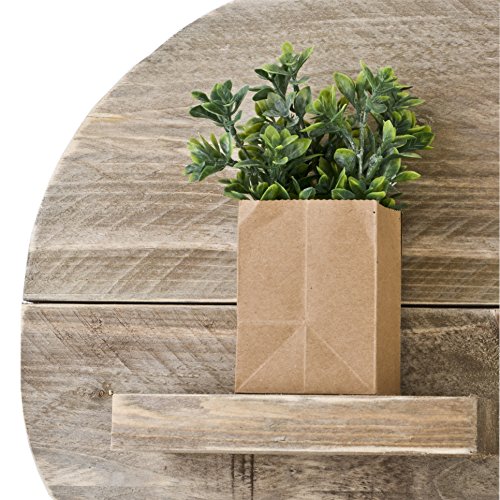 Wandboard Herz Deko Bauholz 80x80x12cm natur Design - 4