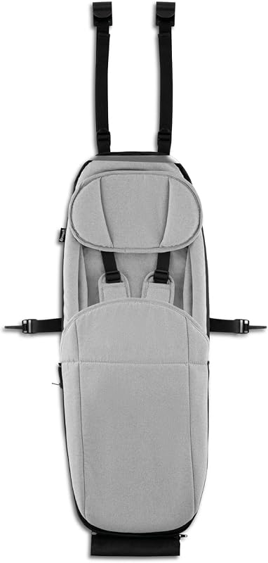 hauck Baby Seat for Dryk Duo, Dryk Duo Plus & Bike N Walk Duo Bicycle Trailer, for Babies from 1 Month in Buggy Mode, from 6 Months in Bicycle Mode, with 5-Point Strap, Leg Blanket, Pillow