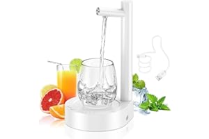 NOOGUI Distributeur Eau | Pompe Bouteille Eau | Compatible avec Tous Les Types de Bouteille d'eau | Robinet pour Bouteille d'eau | Automatique | 6 Modes différents | Chargement USB | Portable