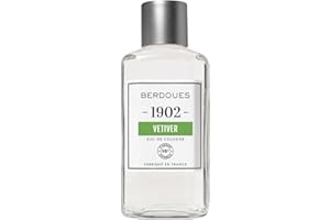 BERDOUES 1902 Eau de Cologne Vétivier, Fraîche et Aromatique Made in France, Parfum femme et homme, Verveine, Romarin, Vétiver, recharge 480ml