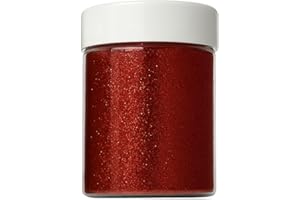 SPRINGBOARD SUPPLIES Springboard Glitter Shakers - 1 & 6 Pack 100g – Bright Craft Glitter in Handy Shaker – Perfect for Displays and Crafts (Red, Pack of 1)