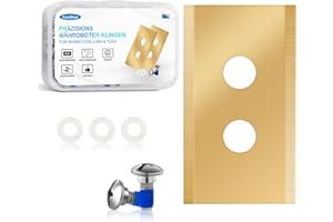 FOURSHOW 36 Stück Ersatzklingen Kompatibel für ALLE Mammotion Luba- und YUKA-Serien Mähroboter, Robuste Titan Ersatzmesser, mit Unterlegscheiben