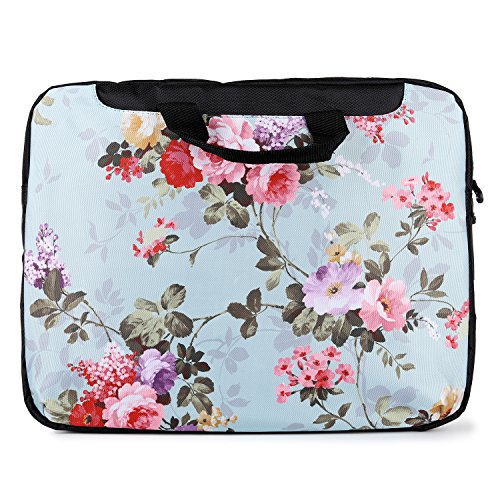 TaylorHe 15   15 6 Zoll Notebooktasche  Schultertasche f  r Notebook mit Muster   Laptoptasche mit Griff und Seitentaschen Laptop Bag bunte  Blumen