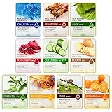 Jluna real essence mask pack : 10 types of ultra Essence Mask Sheets