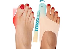 Tech Love Orthese Hallux Valgus Socks 1 Paire de Chaussettes de Correction d'oignon Nuit et Jour, Bandage d'oignon Chaussettes de Correction Hallux Valgus lavables Unisexe Taille L pour les Chaussures