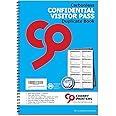 Cherry NCR Confidential Visitor Pass 90mm x 60mm Duplicate Book 300 Passes GDPR **2 Pack**