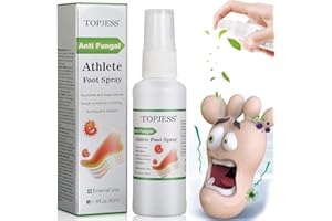 TOPJESS Athletes Foot Spray, Spray para pies, Pies Fungus Treatment, Pies Treatment, Ayuda a tratar y restaurar la apariencia del pie infectado con hongos