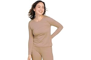 LAPASA Camiseta Termica Manga Larga Mujer (Pack de 1 & 2) Extra Cálido Camisa Interior Thermal Top Baselayer Frío Extremo Elastico Montaña Esqui Deporte Invierno L15/L39/L42