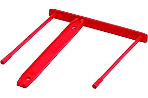 Bankers Box CRC 00896 - Fasteners de plástico clip, 85 mm, rojo