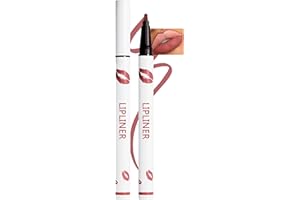 ‎ERINDE Erinde Wasserfester Lipliner Matte, Waterproof Lip Marker, Long Lasting Lip Pencil, Highly Permanented Lippenkonturenstifte, Natürlicher Smooth Lippenstift #007