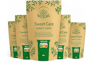 ‎WELZ CARE SweetCare statt Kristallzucker – Zuckerersatz – Vegan – mit Erythritol und Stevia – Made in EU - 5 x 1Kg