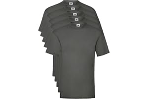 Fruit of the Loom Valueweight Short Sleeve T-Shirt (Pacco da 5) Uomo