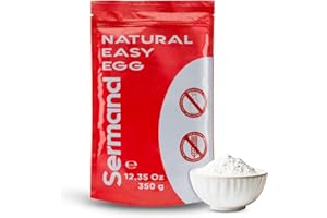 SERMAND Clara de Huevo en Polvo para Merengue (350g) | Huevos Pasteurizados | Huevos Deshidratados | Productos Sin Lactosa | Sin Gluten | Presentación Bolsa Zip