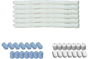 homWell Ropes and Caps Only for Individual dropdown Ceiling Hanger (Caps and Ropes are Compatible only Individual Dropdown Cloth Dryer with 1/2 inch Pipe)