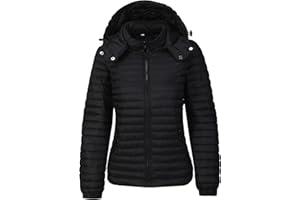 TONY BACKER Piumino Donna 100 Grammi Mezza Stagione Avvitato Trapuntato con Cappuccio Rimovibile DG004