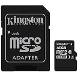 Kingston SDCS/16GB Canvas Select MicroSD, Velocità UHS-I di Classe 10, fino a 80 MB/s in Lettura, con Adattatore SD