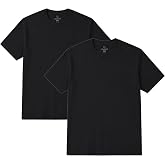 RANUD Erkek Siyah T-Shirt,%100 Pamuk Regular Fit Tiş&ouml;rt,2&rsquo;li | %100 pamuk kumaş