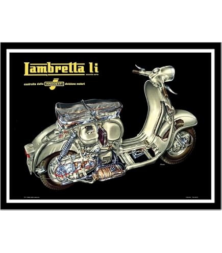 thumbnail image 2 of Lambretta Retro Metal Sign – Perfect Vintage Plaque For Pub, Bar, Or Man Cave 2 of 5