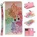 Produktbild Jepson LG K8 (5,0 Zoll) Handytasche / Handyhülle. Flip Etui Wallet Case in Bookstyle - Premium PU Lederhülle Hülle Cover Mit Lanyard / Strap, Standfunktion, Kreditkarte und Brieftasche.
