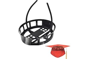 Kiuiom Bachelor Hut Festsetzung Haarreif,Graduation Hat Holder,Abschlusshuthalter,Unisex Graduation Hat Fixing Accessory,Abschluss Hut Hutstütze für Sichern Sie Ihre Abschluss-Kappe und Ihre Frisur