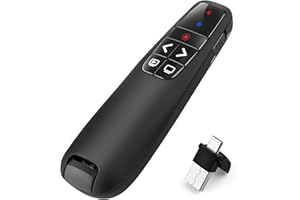 Presenter, Powerpoint Fernbedienung TOKASS 2.4 GHz Wireless Pointer für Präsentationen,Präsentationsfernbedienung Präsenter,USB C & USB A 2 in 1 (006)