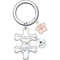 Portachiavi Personalizzato Per Migliore Amica | Regalo Originale Per Amica Del Cuore | Gioiello Affetto Donne