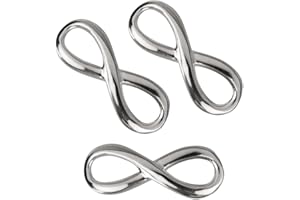 DIY925 My-Bead 3 Stück Anhänger INFINITY Unendlichkeit 16.5mm 925 Sterling Silber Verbinder Armbänder Halsketten Juweliers- Qualität DIY