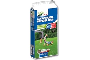 COMOYA Cuxin DCM Mikro-Rasendünger Plus, Vertikutieren Nicht mehr notwendig, NPK-Dünger 10-3-18, 20 kg für bis zu 400 m²