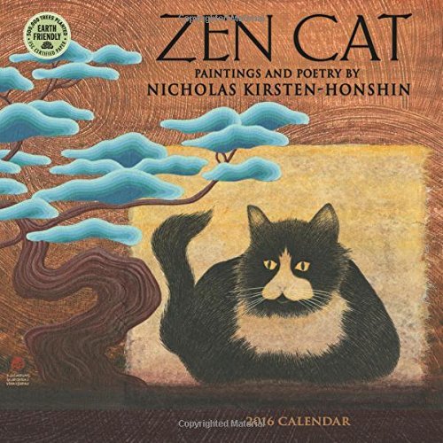 Zen Cat 2016 Mini Wall Calendar by Nicholas Kirsten-Honshin (2015-07-22)