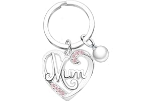 NIMTEVE Mum Gifts Birthday Gifts for Mum From Daughter Son Gift for Mum Keyring Heart Keychain For Women Mothers Day Christmas Key Chain Thanksgiving Valentines Gift Key Ring
