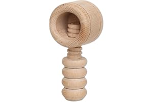 Dekohelden24 Casse-noix en bois de qualité supérieure, travail artisanal de qualité, Bois, Schraubgewinde, 1