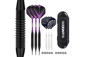 HRLORK Darts Set Plastic Soft Tip Darts Flights Black Nylon Darts Shafts