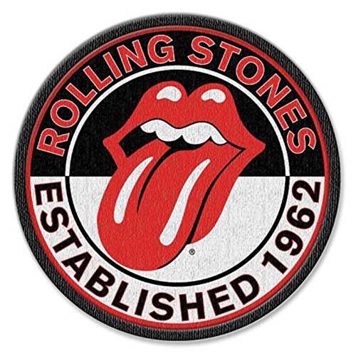 The Rolling Stones Patch Est 1962 Band Logo Nouveau Officiel Iron On (8.4 Cm)