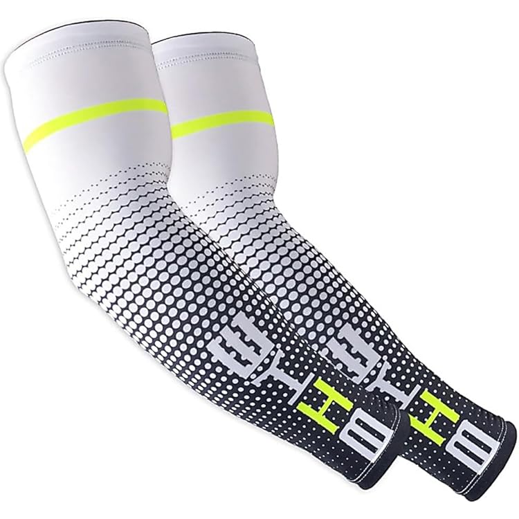 Accessori Sportivi Outdoor Manicotti Braccio Compressione UV ZaliOan - 1 Paia, Protezione Solare UPF50+, Per Ciclismo, Tennis, Escursionismo Maniche Sportive Outdoor