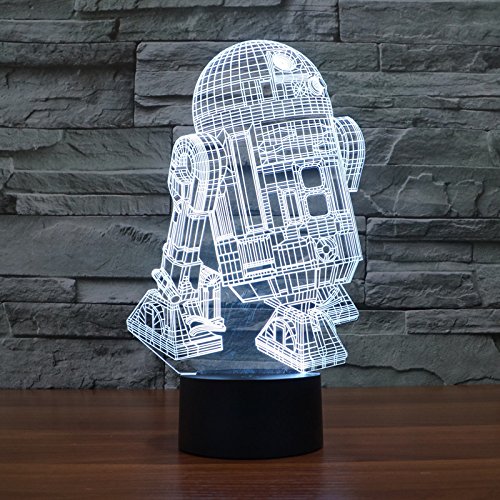 Preisvergleich Produktbild WoloShop LED Star Wars R2D2 Farbwechsel USB Nachtlicht