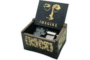 MICTENEY Imagine Music Box di John Winston Lennon- Carillon Imagine 18 Meccanismo per Note Scatola Musicale intagliata Antica Miglior Regalo per i Bambini Amici Gioca Imagine